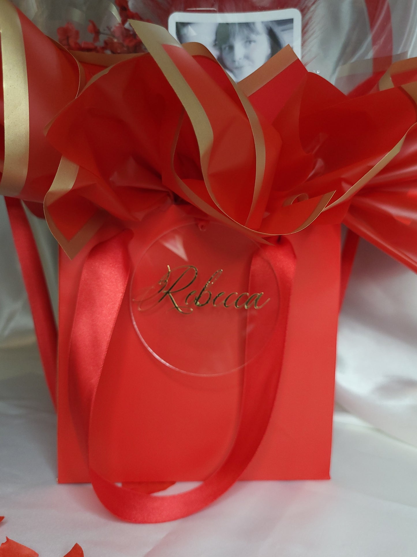 Valentines dried floral balloon